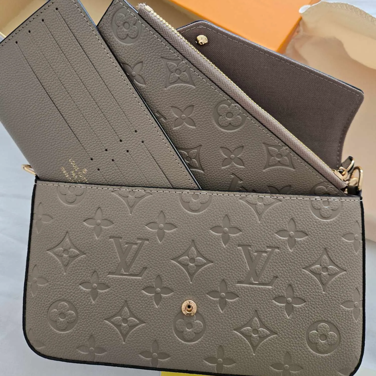 ‘LV’ Crossover Bag