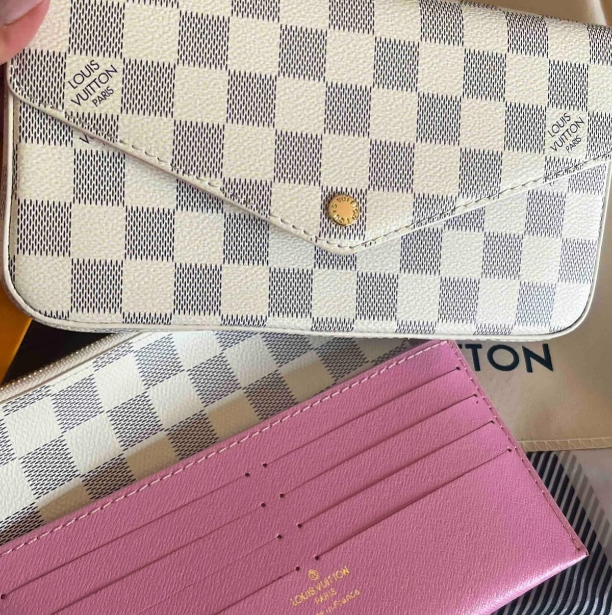 ‘LV’ Crossover Bag